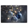 Kerstbal - Versierd - Blauw Placemat vinyl groot -zzsfeer1_Kitchenyeah-website