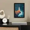 Vuurtoren - Rots - Zee - Golven fotolijst zwart zonder passe partout klein -sfeer1