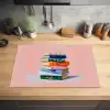 Boeken - Stapel - Kleurrijk Inductie beschermer vinyl 3mm klein -sfeer5