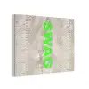 Slangenprint - SWAG - Neon - Groen PET vilt klein -3d
