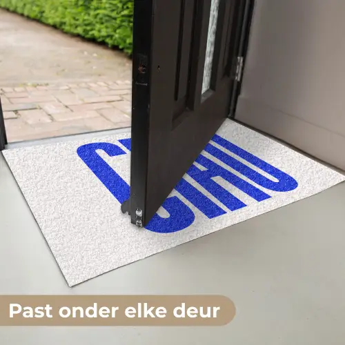 Ciao - Hoofdletters - Blauw - Minimalistisch Deurmat klein -USP_NL