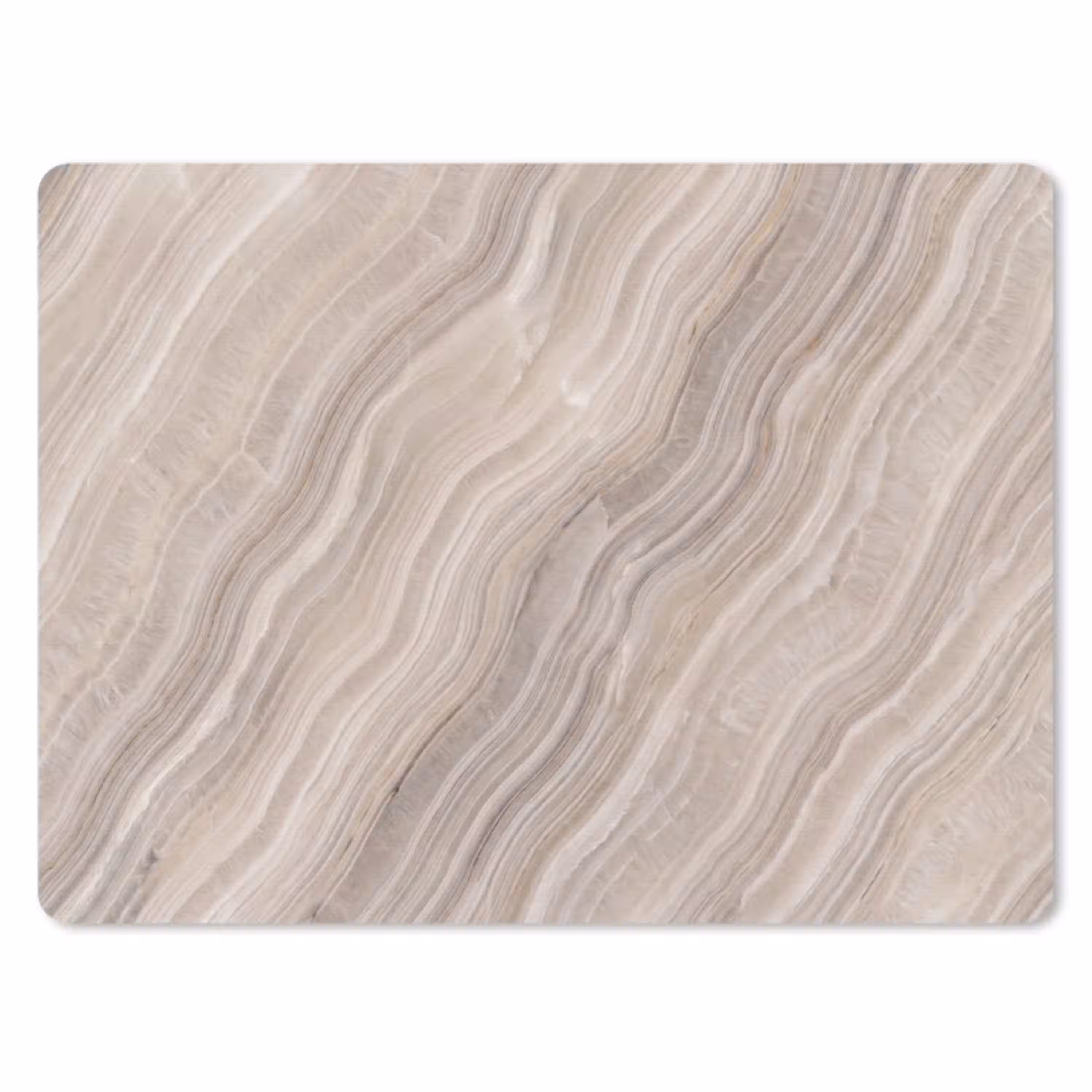 Textuur - Golvend - Abstract - Modern - Beige muismat rubber klein -3d