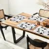 Abstract - Zwart - Wit - Diversiteit Placemat vinyl groot 368 -zzsfeer4_Kitchenyeah-website