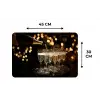 Lichtjes - Champagne - Dienblad - Glazen Placemat vinyl groot -specs