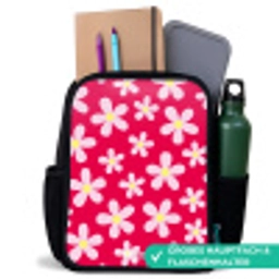 Madeliefjesmania hotpink Rugzak - Zwart middel -inhoud_DE