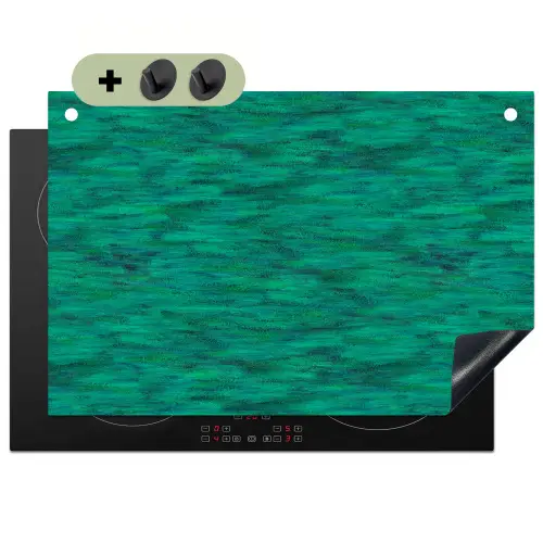 Vloeiend - Olie - Texturen - Groen Inductie beschemer met haakjes klein 777 -3d
