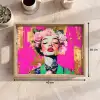 Bloemenkroon - Goud - Vrouw - Portret Dienblad Rechthoek middel -USP_Formaat