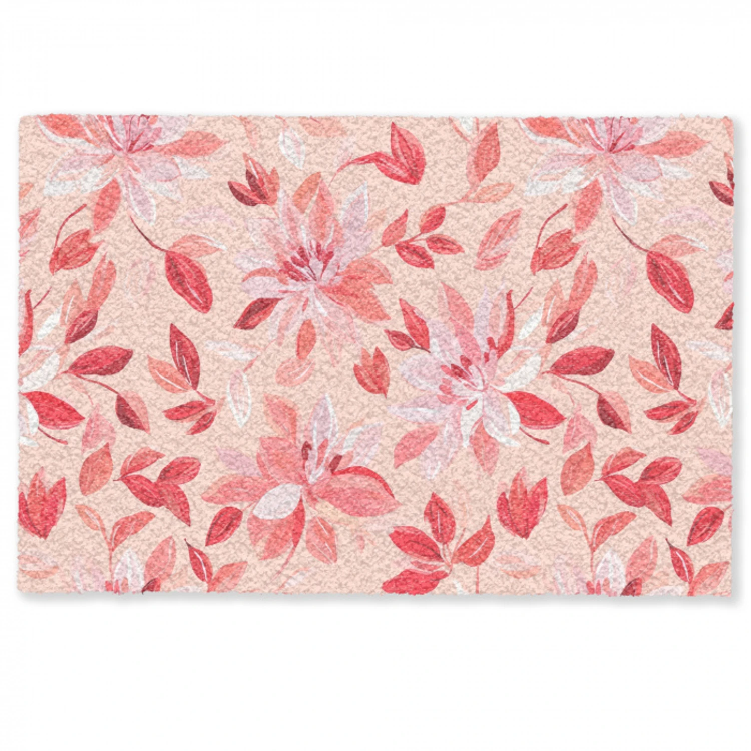 Botanisch - Bloemen - Rood Deurmat klein 898 -zkaufland3d