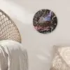 Marmer - Goud - Rosé Wandcirkel kunststof plaat 5mm dik klein -sfeer5