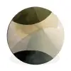 Vlakken - Abstract - Beige - Cirkels Wandcirkel aluminium klein -3d