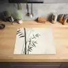 Japandi - Bamboe - Beige Inductie beschermer vinyl 3mm middel -sfeer5