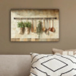 Hout - Keukengerei - Stilleven - Tegels canvas 2cm klein -sfeer3