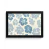 Hibiscusbloemen - Blauw - Patroon - Tropisch fotolijst zwart zonder passe partout klein -3d