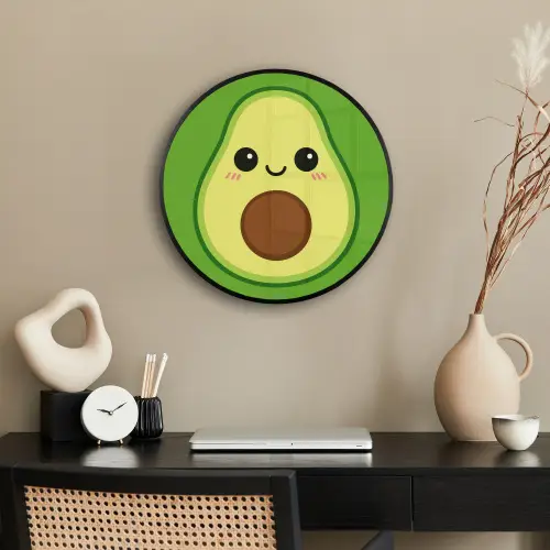 Avocado - Groen - Speels Fotolijst rond zonder passe partout klein -sfeer1