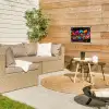Bloemen - Kleurrijk - Spetters tuinposter los doek klein -sfeer4
