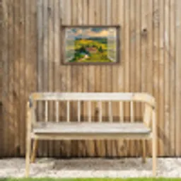 Doorkijk - Toscane - Uitzicht - Landschap - Zomer Tuinposter op houten frame 2 cm dik klein -sfeer4
