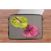 Planten - Anthurium - Groen - Roze laptophoes neopreen klein -tafel