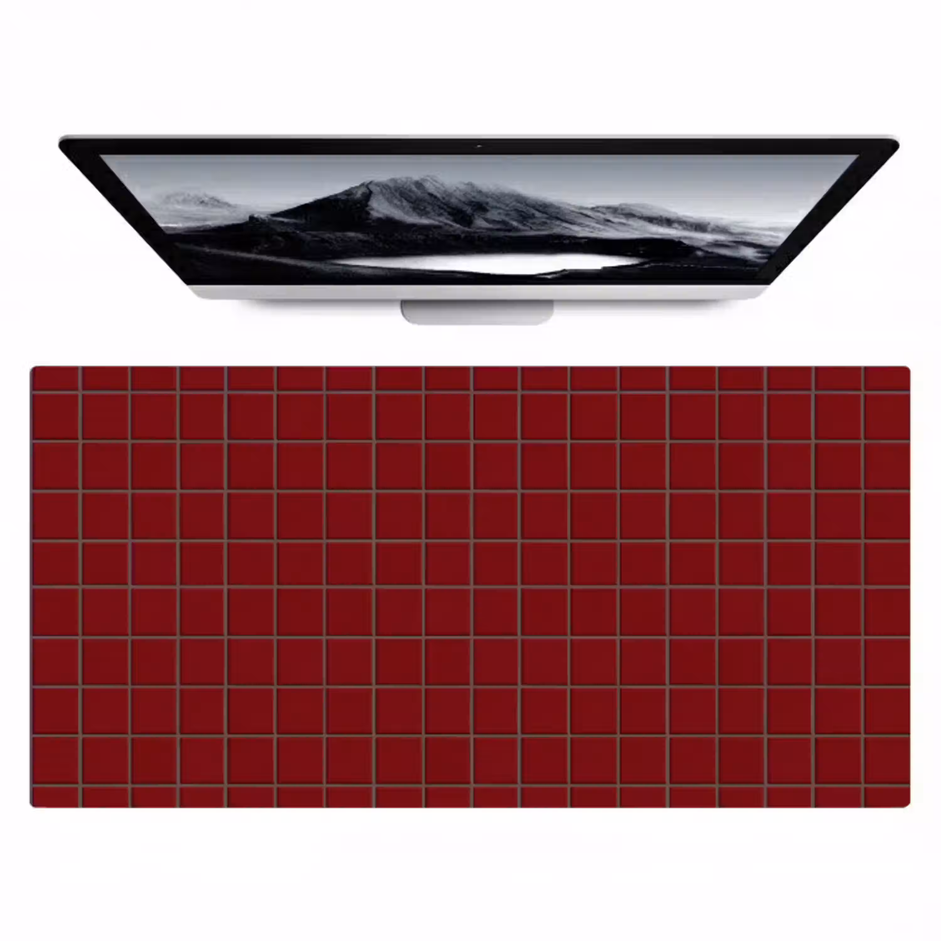 Patroon - Tegels - Burgundy Muismat XXL klein 681 -zzz3d