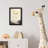 Landschap - Japandi - vogel fotolijst zwart zonder passe partout klein -usfeer4_kinderkamer