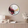 Rood - Abstract - Goud - Modern Fotolijst rond zonder passe partout klein -sfeer3