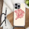 Koraal - Stipjes - Roze Hoesje iPhone 16 Pro Max met koord klein -sfeer4
