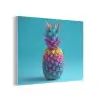 Ananas - Regenboog - Blauw - Popart PET vilt klein -3d