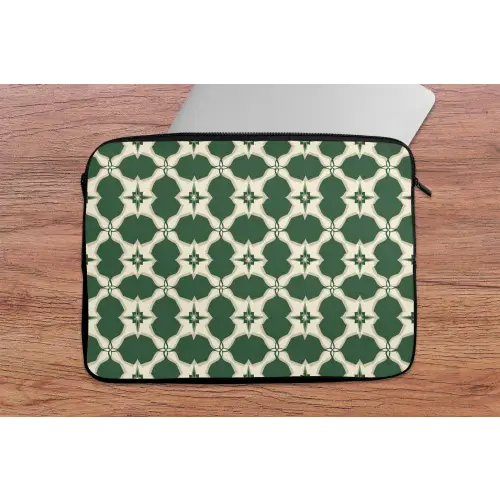 Tegel - Klassiek - Groen laptophoes neopreen klein 279 -tafel