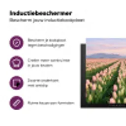 Tulpen - Landschap - Roze Inductie beschermer vinyl 3mm middel -zzzzzzz-cc-usp