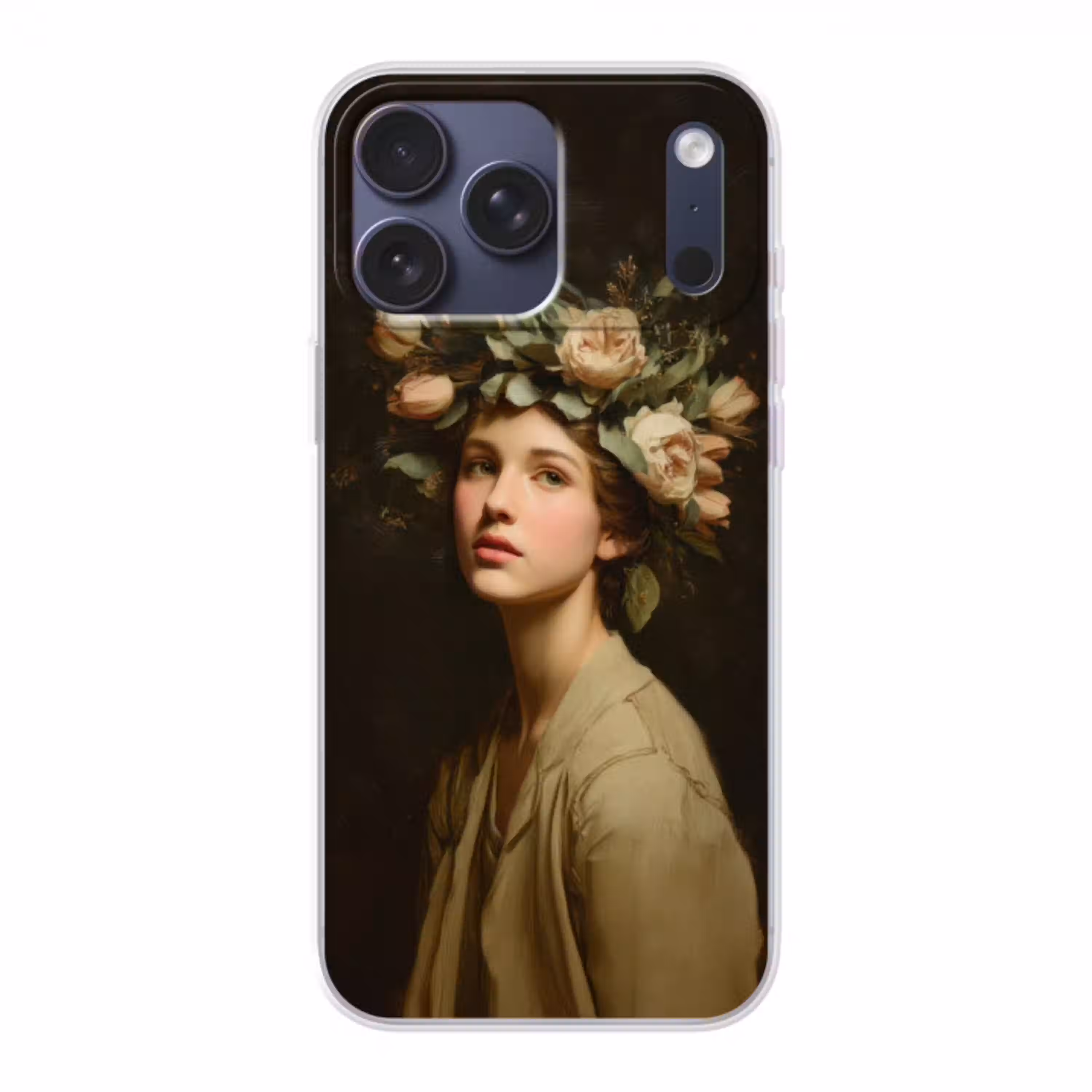 Bloemenstilte - Vrouw - Portret Telefoonhoesje iPhone 17 Pro Max klein -3d