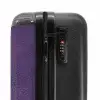 Lederen look violet paars NBS - Handbagage koffer - Volwassenen Unisex middel -slot