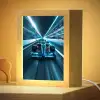 Race - Auto - Formule 1 - Jongens - Blauw Light Box met kabel klein -zzzz_3d_website