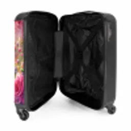 Roze regenboogkatje NBS - Handbagage koffer - Kinderen Unisex middel -binnenkant