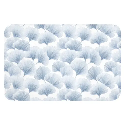 Waaier - Modern - Blauw Badmat klein 997 -3d