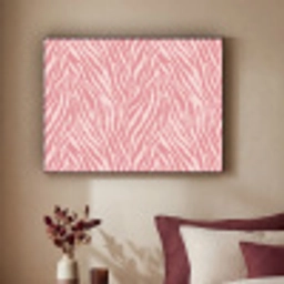 Zebra - Print - Roze Textielframe zwart klein 947 -sfeer1