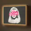Neon - Letters - Vintage - Vrouw Light Box met batterij (Wandlamp) middel -z3d_website