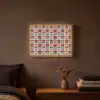 Vintage - Motief - Kleurrijk Light Box met batterij (Wandlamp) middel 907 -sfeer4