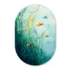 Waterplanten - Vissen - Kleurrijk - Water Wandcirkel Ovaal Forex klein -3d