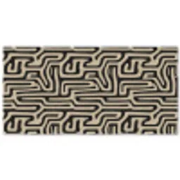 Grafisch - Lijnen - Zwart Balkonbeschermer Duitsland klein 596 -zz_3d
