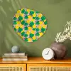 Ananas - Geel - Groen - Tropisch Wandcirkel Organisch Forex 3mm klein 629 -sfeer2