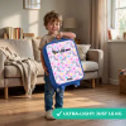 Eenhoorn euforie Kinderkoffer - Blauw klein -sfeer2_EN