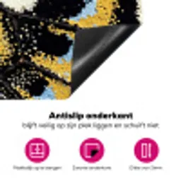 Vlinder - Vleugel - Geel Inductie beschermer vinyl 3mm klein -wsfeer4_website