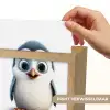 Pinguïn - Dieren - Meisjes - Kind - Jongens Light Box met kabel (Kinderlampje) klein -USP_websiteprintNL