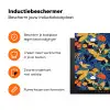 Zomer - Vlinder - Marineblauw - Blauw Inductie beschermer vinyl 3mm klein 276 -zzzzzzz-td-ups