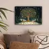 Feestboom - Winterhemel - Kleurrijk canvas 2cm klein -sfeer1