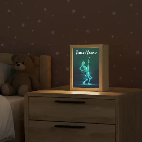 Tennis - Futuristisch - Sport - Neon Light Box met kabel (Kinderlampje) klein -sfeer1_kind