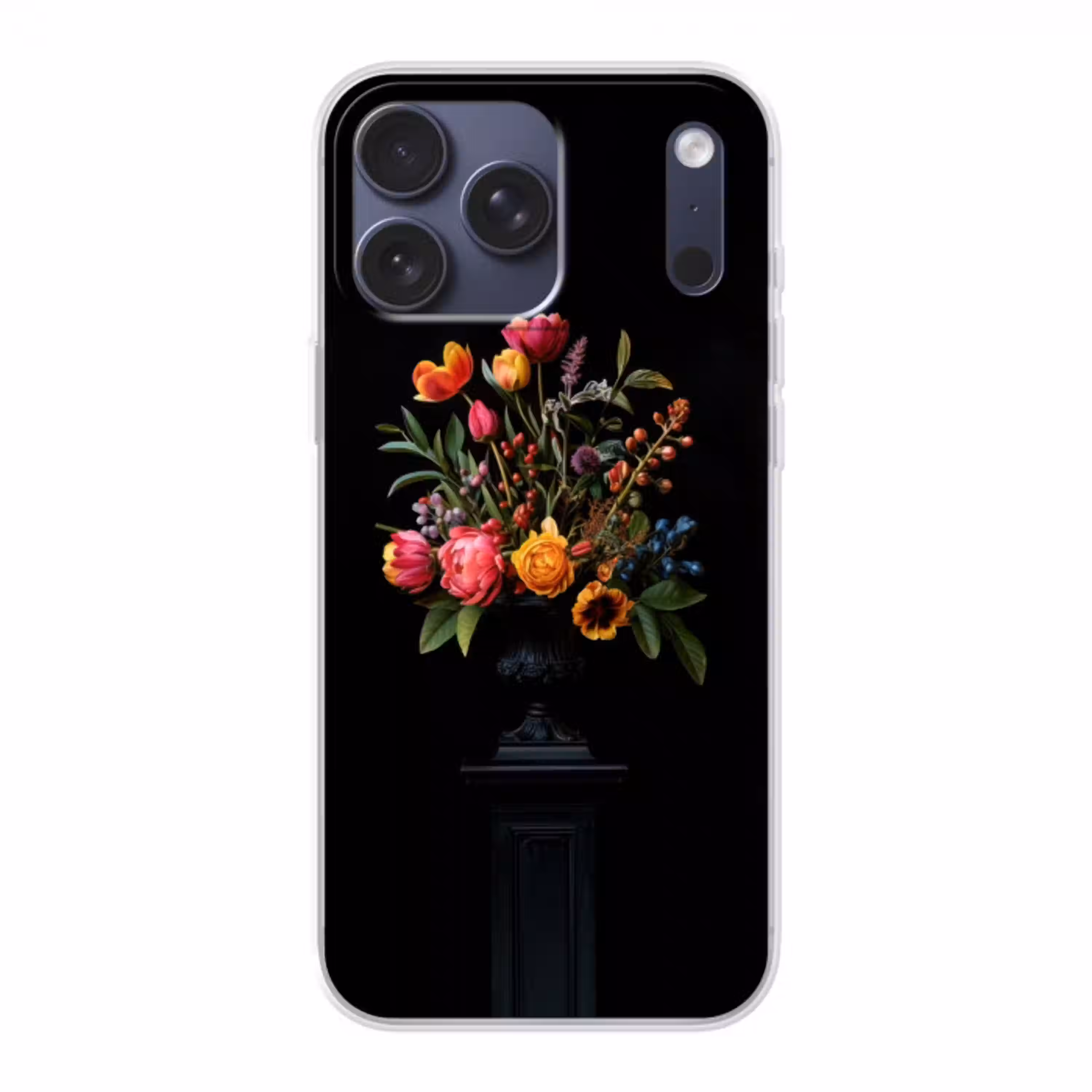 Tulpen - Bessen - Boeket - Vaas Telefoonhoesje iPhone 17 Pro Max klein -3d