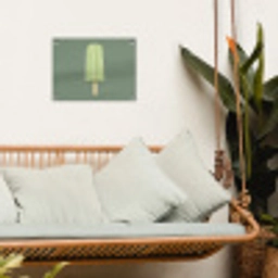 Groen - Waterijsje - Stokje - Illustratie tuinposter los doek klein -sfeer7