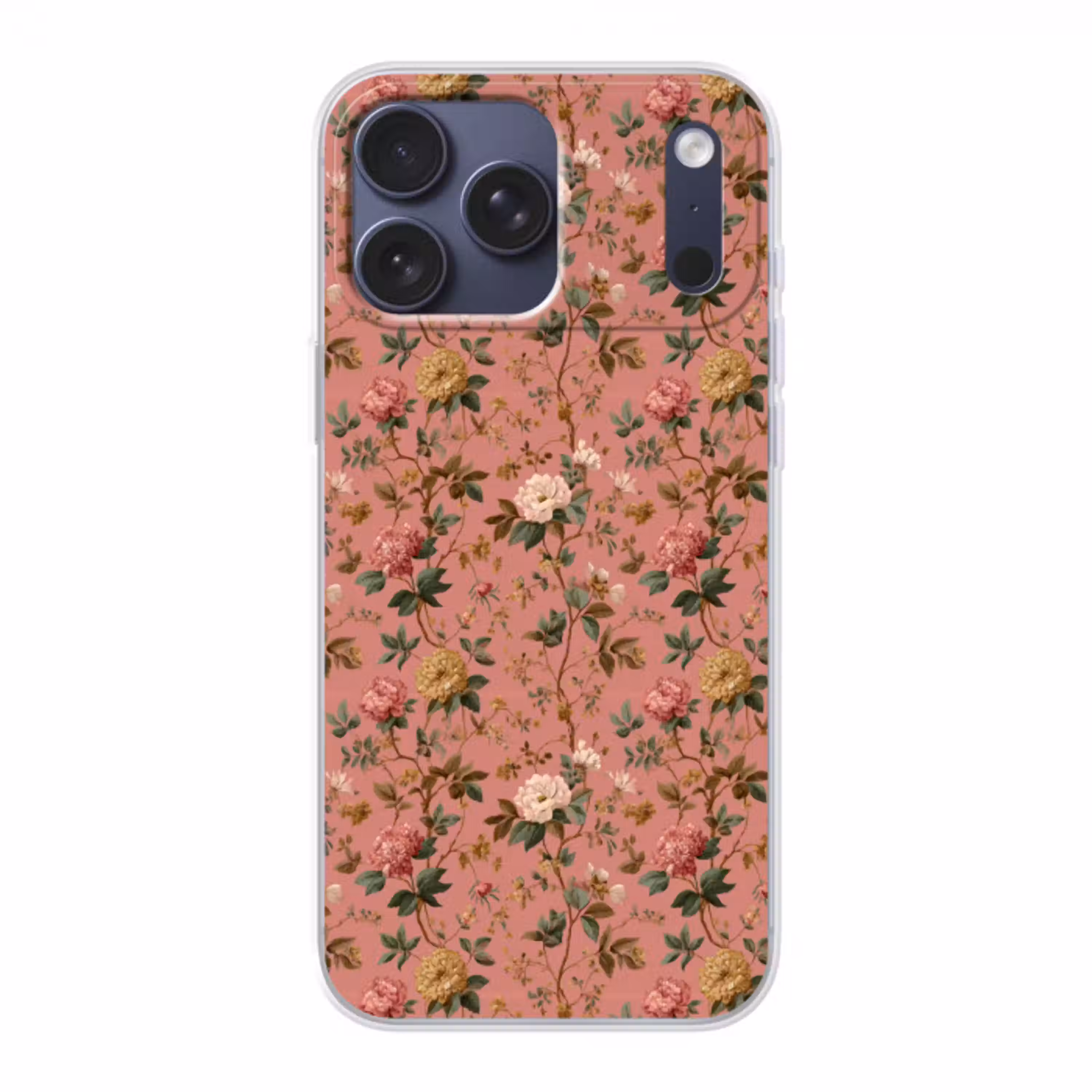 Klassiek - Botanisch - Roze Telefoonhoesje iPhone 17 Pro Max klein 879 -3d