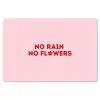 No rain no flowers - Minimalistisch - Roze - Bloem Placemat vinyl groot -zzsfeer1_Kitchenyeah-website