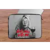 Don't mess with me - Wijn - Vrouw - Sigaret laptophoes neopreen klein -tafel